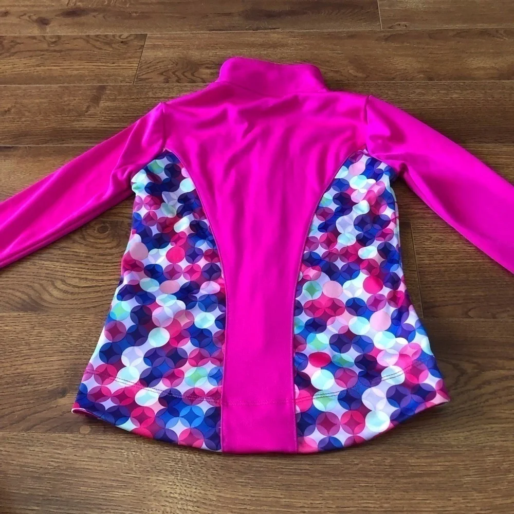 Champion pink athletic zip up jacket in size S (6/6x)